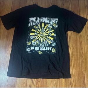 Black and Yellow Graphic Tee